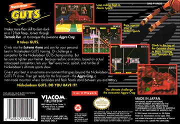 Nickelodeon GUTS (USA) box cover back